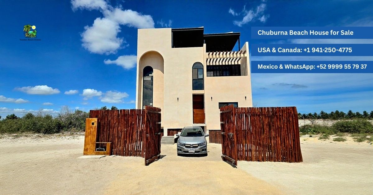 Luxury Chuburna Beach House for Sale in Yucatán | Turn-Key Home with Rooftop Views & Sustainable Living