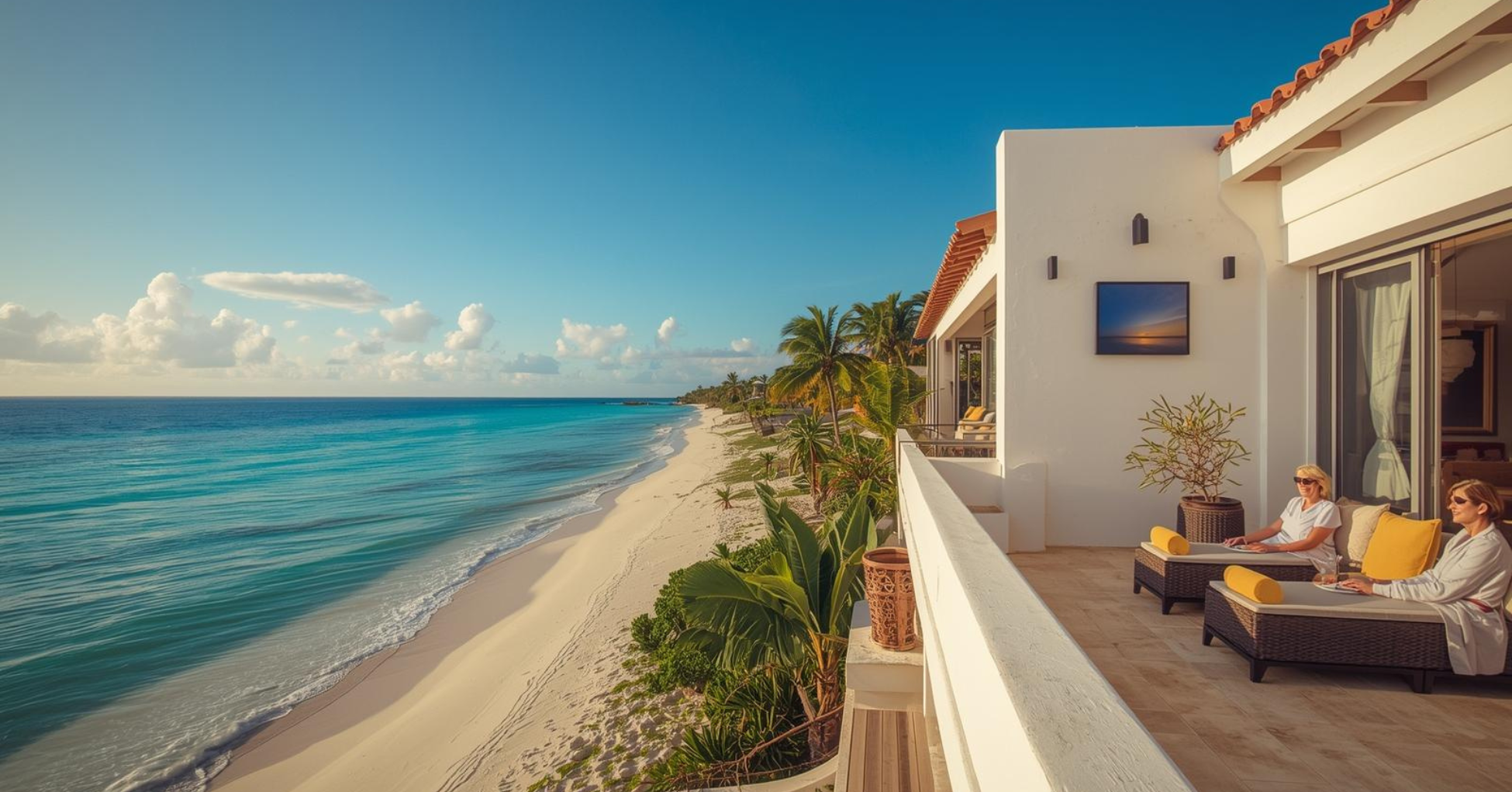 Foreign buyers exploring the process of purchasing beachfront property in Chuburna Puerto, Yucatan, Mexico – guide for expats and investors