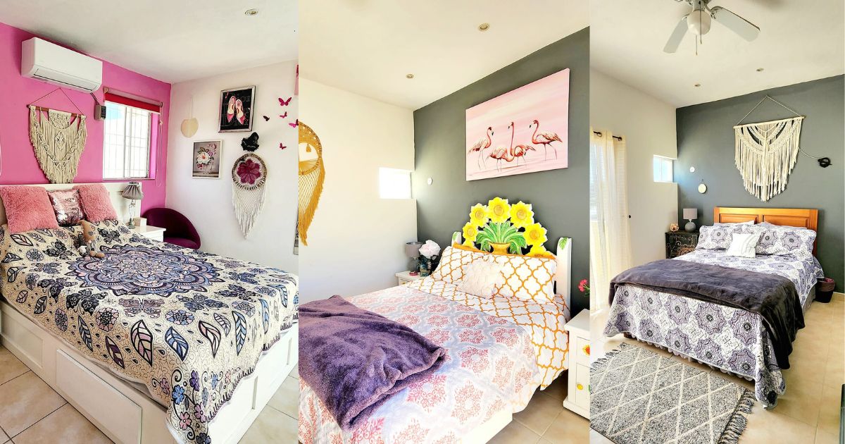 Upstairs Bedrooms with Private Outdoor Space